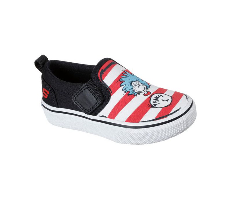 Skechers Pojkar Svarta/Röda Slip On - Dr. Seuss: Street Fame - Things At Play - Sverige (ACYKH-5078)